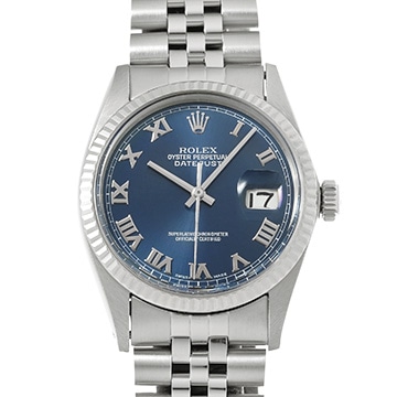 ロレックス デイトジャスト 16014 ブルー メンズ 時計 【中古】【wristwatch】