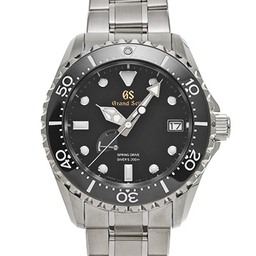 グランドセイコー スポーツコレクション スプリングドライブ SBGA463 ブラック メンズ 時計 【中古】【wristwatch】