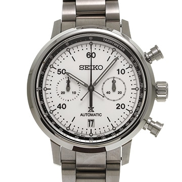 セイコー プロスペックス スピードタイマー メカニカル クロノグラフ SBEC007 ホワイト メンズ 時計 【中古】【wristwatch】