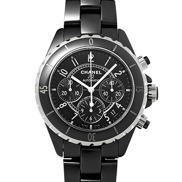 シャネル J12 クロノグラフ 41MM H0940 ブラックラッカー メンズ 時計 【中古】【wristwatch】