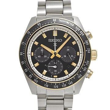 セイコー プロスペックス スピードタイマー ソーラークロノグラフ SBDL113 ブラック メンズ 時計 【中古】【wristwatch】