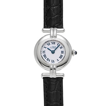 カルティエ マスト コリゼ ヴェルメイユ SM W1001665 ホワイト レディース 時計 【中古】【wristwatch】