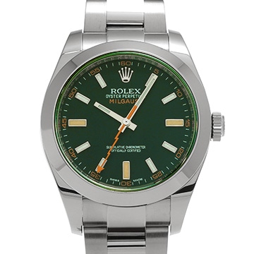 ロレックス ミルガウス 116400GV インテンスブラック メンズ 時計 【中古】【wristwatch】