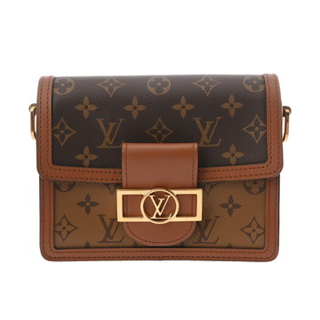 ルイ ヴィトン モノグラムリバース ドーフィーヌ MINI 旧型 ブラウン M44580 モノグラムキャンバス レディース バッグ 【中古】【bag】