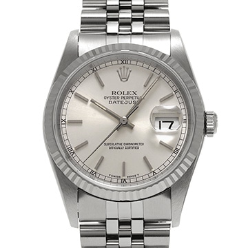 ロレックス デイトジャスト 16234 シルバー メンズ 時計 【中古】【wristwatch】