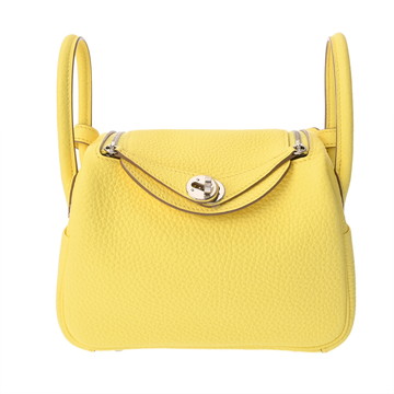エルメス リンディ ミニ ライム トリヨンクレマンス レディース バッグ 【中古】【bag】