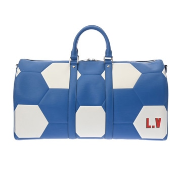 ルイ ヴィトン エピ キーポルバンドリエール50 2018年FIFAワールドカップ ブルー M52120 エピレザー ユニセックス バッグ 【中古】【bag】