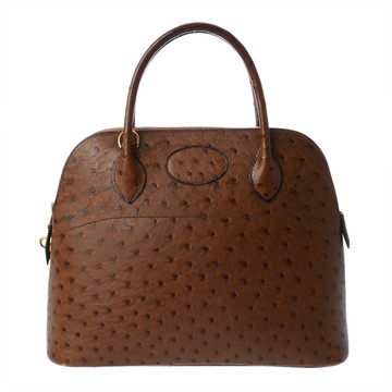エルメス ボリード 31 2WAY エベヌ オーストリッチ レディース バッグ 【中古】【bag】
