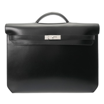 エルメス ケリーデペッシュ 36 ブラック ボックスカーフ メンズ バッグ 【中古】【bag】
