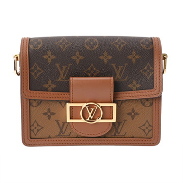 ルイ ヴィトン モノグラムリバース ドーフィーヌ MM 新型 ブラウン M45958 モノグラムキャンバス/モノグラムリバースキャンバス レディース バッグ 【中古】【bag】