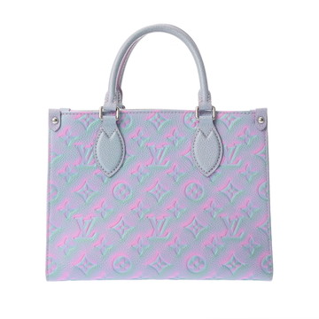 ルイ ヴィトン モノグラムアンプラント オンザゴー PM サマースターダストコレクション リラ M46067 アンプラントレザー レディース バッグ 【中古】【bag】