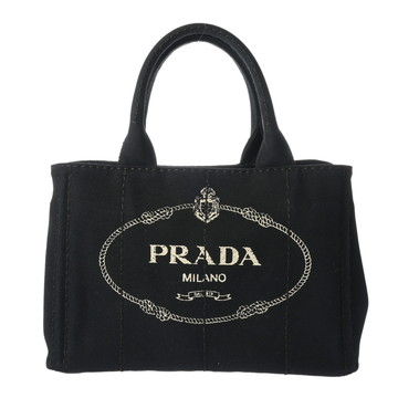 プラダ カナパトート ブラック 1BG439 キャンバス レディース バッグ 【中古】【bag】