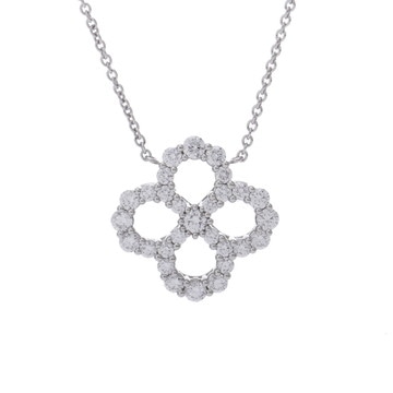 ハリー ウィンストン ループ オープンモチーフ ネックレス シルバー PEDPRDSML40 Pt950プラチナ レディース ジュエリー 【中古】【jewelry】