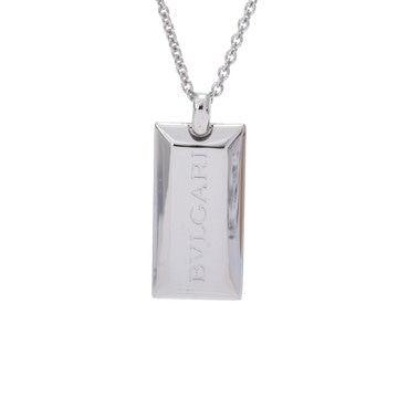 ブルガリ インゴット ネックレス ゴールド K18ホワイトゴールド WG レディース ジュエリー 【中古】【jewelry】