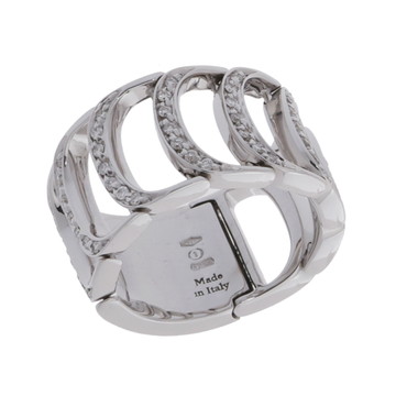 ダミアーニ ダミアニッシマ リング パヴェ シルバー K18ホワイトゴールド WG レディース ジュエリー 【中古】【jewelry】