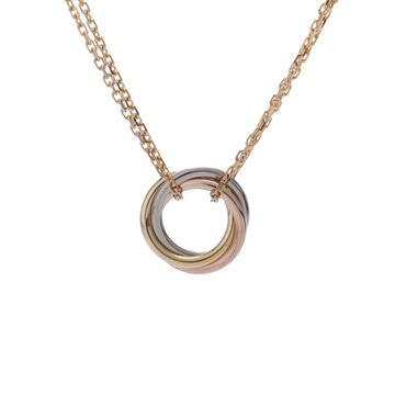 カルティエ スウィートトリニティ ネックレス ゴールド K18ピンクゴールド PG/K18ホワイトゴールド WG/K18イエローゴールド レディース ジュエリー 【中古】【jewelry】