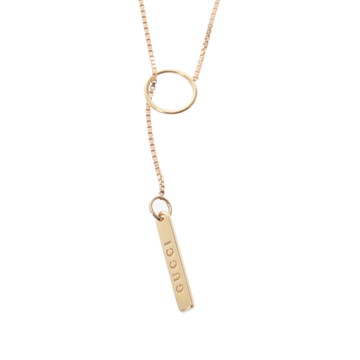 グッチ ラリアット ネックレス ゴールド K18イエローゴールド YG レディース ジュエリー 【中古】【jewelry】