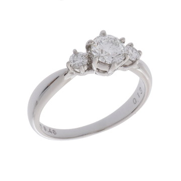 タサキ ダイヤ リング シルバー Pt900プラチナ レディース ジュエリー 【中古】【jewelry】