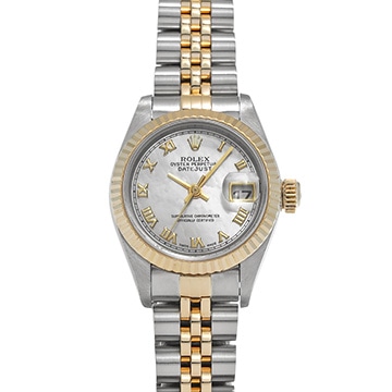 ロレックス デイトジャスト 79173NR ホワイトシェル レディース 時計 【中古】【wristwatch】