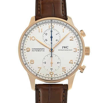 IWC ポルトギーゼ クロノグラフ IW371480 シルバー メンズ 時計 【中古】【wristwatch】