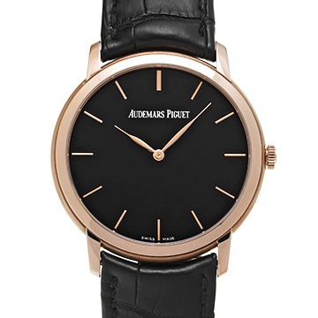 オーデマ ピゲ ジュールオーデマ エクストラフラット 15180OR.OO.A002CR.01 ブラック メンズ 時計 【中古】【wristwatch】