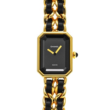 シャネル プルミエール S H0001 ブラック レディース 時計 【中古】【wristwatch】