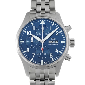 IWC パイロットウォッチ クロノグラフ IW378004 ブルー メンズ 時計 【中古】【wristwatch】