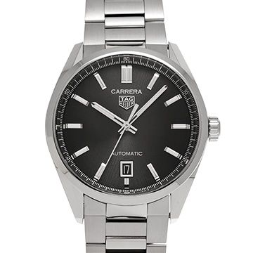 タグ ホイヤー カレラ キャリバー5 WBN2110.BA0639 ブラック メンズ 時計 【中古】【wristwatch】