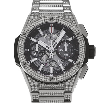 ウブロ ビッグバン インテグラル チタニウム 451.NX.1170.NX マットブラックスケルトン メンズ 時計 【中古】【wristwatch】