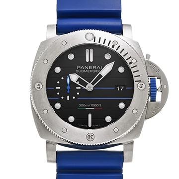 パネライ サブマーシブル パルトリニエリ PAM01162 ブラック メンズ 時計 【中古】【wristwatch】