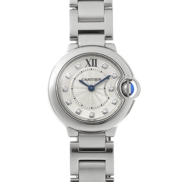カルティエ バロンブルー ドゥ カルティエ WE902073 シルバー/ダイヤモンド レディース 時計 【中古】【wristwatch】