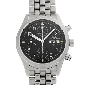 IWC フリーガー クロノグラフ IW370607 ブラック メンズ 時計 【中古】【wristwatch】