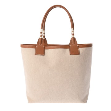 エルメス スティープル 28 エクリュ/ゴールド トワルアッシュ/ヴォースイフト レディース バッグ 【中古】【bag】