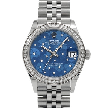 ロレックス デイトジャスト 31 278384RBR ブルーフローラル/ダイヤモンド ユニセックス 時計 【中古】【wristwatch】