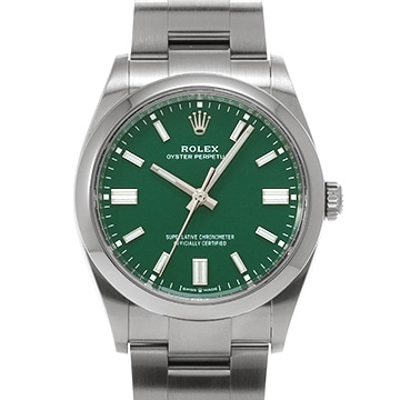 ロレックス オイスターパーペチュアル 36 126000 グリーン メンズ 時計 【中古】【wristwatch】