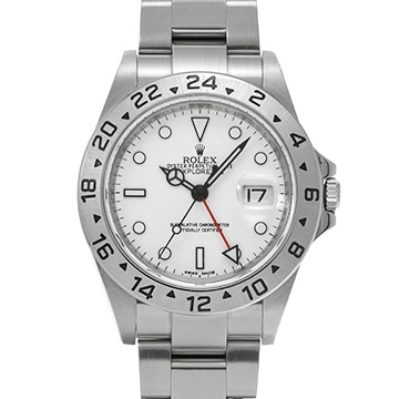 ロレックス エクスプローラーII 16570 ホワイト メンズ 時計 【中古】【wristwatch】