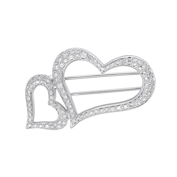 ピアジェ ライムライト ブローチ シルバー K18ホワイトゴールド WG レディース ジュエリー 【中古】【jewelry】