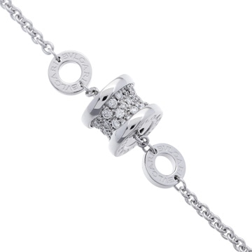 ブルガリ B.ZERO1 エレメント ブレスレット #ML シルバー K18ホワイトゴールド WG ユニセックス ジュエリー 【中古】【jewelry】