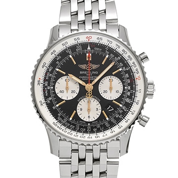 ブライトリング ナビタイマー B01 クロノグラフ 43 ジャパンエディション AB0121A11B1A1 ブラック/シルバー メンズ 時計 【中古】【wristwatch】