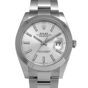 ロレックス デイトジャスト 41 126300 シルバー メンズ 時計 【新品】【wristwatch】