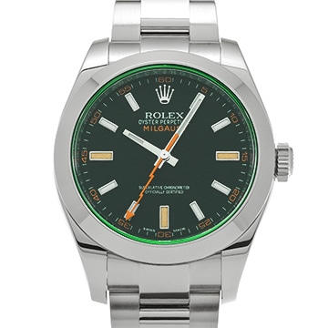 ロレックス ミルガウス 116400GV ブラック メンズ 時計 【中古】【wristwatch】