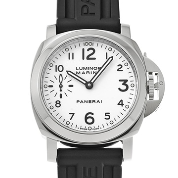 パネライ ルミノールマリーナ PAM00113 ホワイト メンズ 時計 【中古】【wristwatch】
