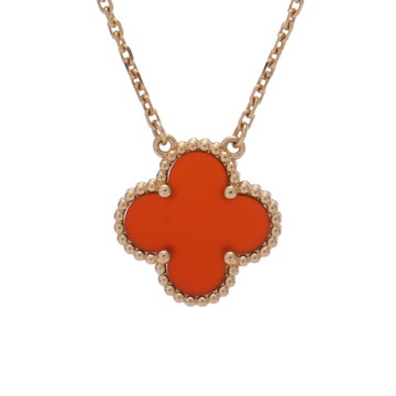 ヴァン クリーフ&アーペル ヴィンテージアルハンブラ ネックレス ゴールド VCARD38500 K18イエローゴールド YG レディース ジュエリー 【中古】【jewelry】