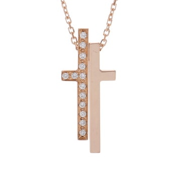 グッチ セパレートクロス ネックレス ゴールド K18ピンクゴールド PG レディース ジュエリー 【中古】【jewelry】