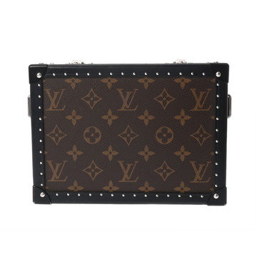 ルイ ヴィトン モノグラムマカサー クラッチ ボックス トランク ブラウン/ブラック M20252 モノグラムキャンバス メンズ バッグ 【中古】【bag】