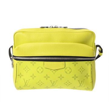 ルイ ヴィトン タイガラマ アウトドア メッセンジャー ジョーヌ M30239 レザー メンズ バッグ 【中古】【bag】