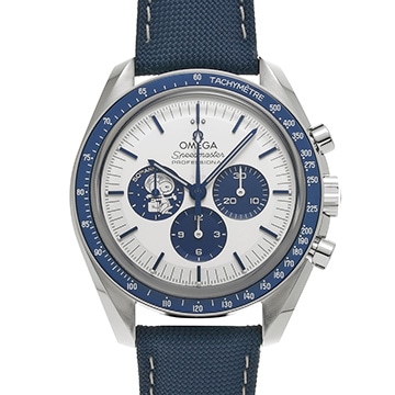 オメガ スピードマスター ムーンウォッチ コーアクシャル マスタークロノメーター シルバー スヌーピーアワード 310.32.42.50.02.001 シルバー/ブルー メンズ 時計 【中古】【wristwatch】