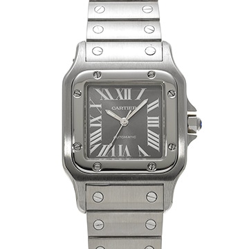 カルティエ サントス ガルベ LM アジア限定 W20067D6 グレー ユニセックス 時計 【中古】【wristwatch】
