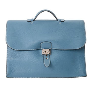 エルメス サック アデペッシュ 38 ブルージーン トリヨンクレマンス メンズ バッグ 【中古】【bag】