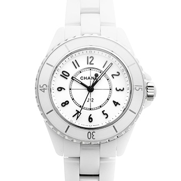 シャネル J12 33MM H5698 ホワイトラッカー レディース 時計 【中古】【wristwatch】
